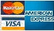 We accept Mastercard,
        Visa & American Express
